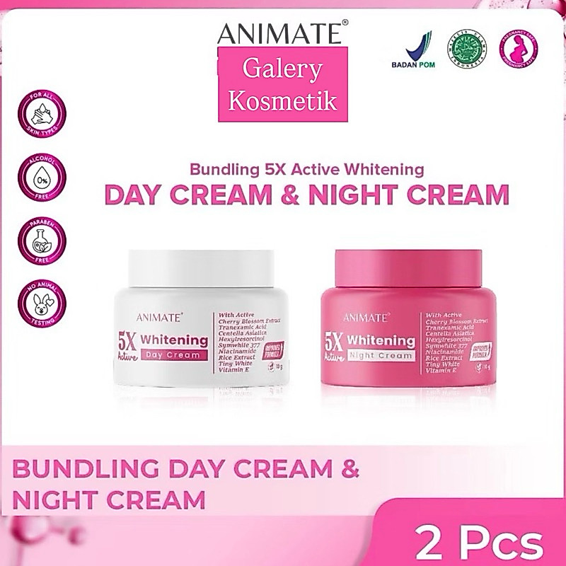 Animate 5x Active Whitening Day cream & Night Cream