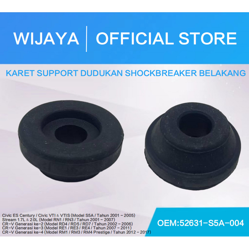 REKOMENDASI KARET SUPPORT DUDUKAN SHOCKBREAKER BEANG CRV GEN 2 3 4 RD4 RE1 RE3 RM1 RM3 PRESTIGE