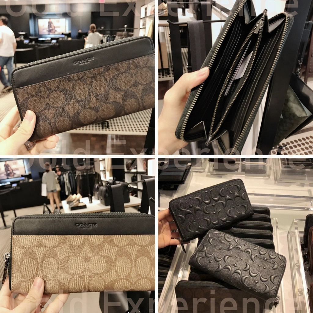 Coach Dompet Lipat Panjang Coach Pria Dompet Pria Dompet Bisnis Pria Dompet Gaya Akordeon Bergaya Da