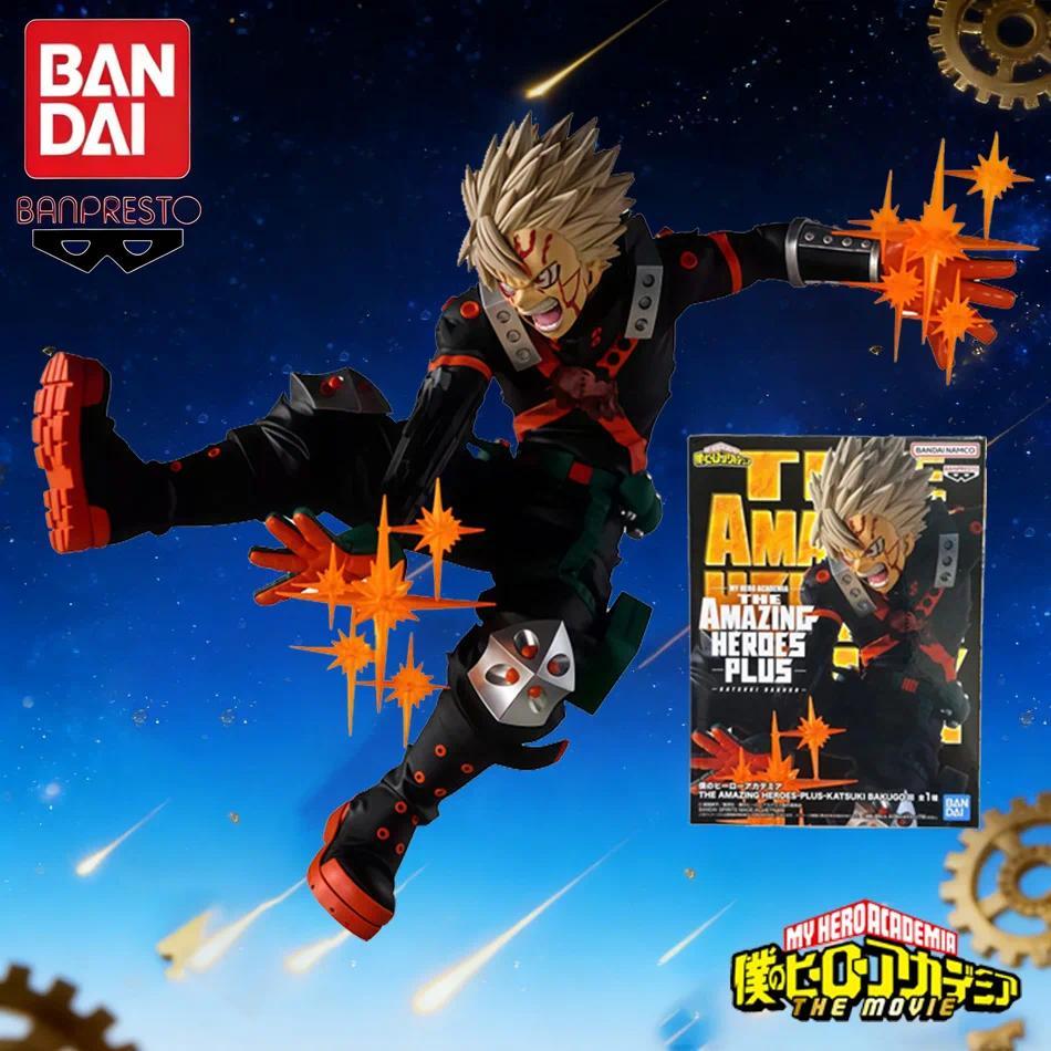 Figur Anime MHA Midoriya Izuku, Figur Aksi Bakugou Katsuki, Model Gaya Tempur, Koleksi Boneka, Maina