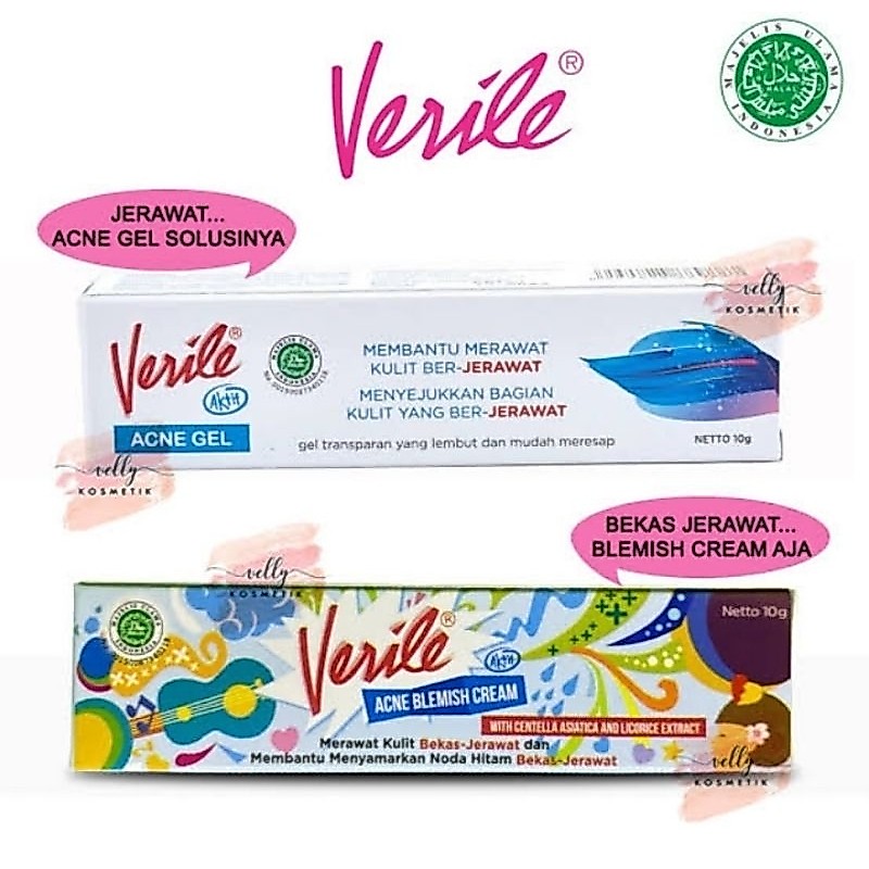 ANTI JERAWAT VERILE, cream pemghilang jerawat dan bekas jerawat