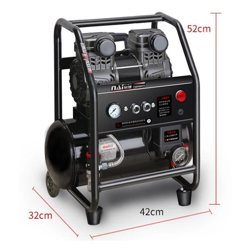 Air pump air compressor Small silent industrial grade air compressor Oil-free air compressor for woo