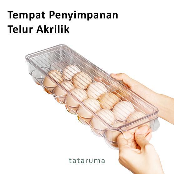 MAGO - Tempat Penyimpanan Telur Akrilik Kontainer Box Kulkas