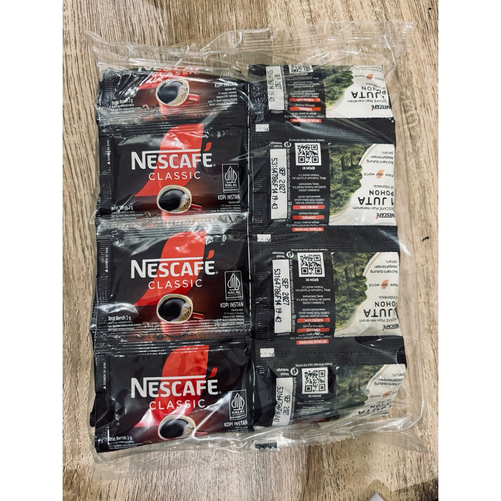 NESCAFE CLASSIC SACHET 2 gr 60 SACHET