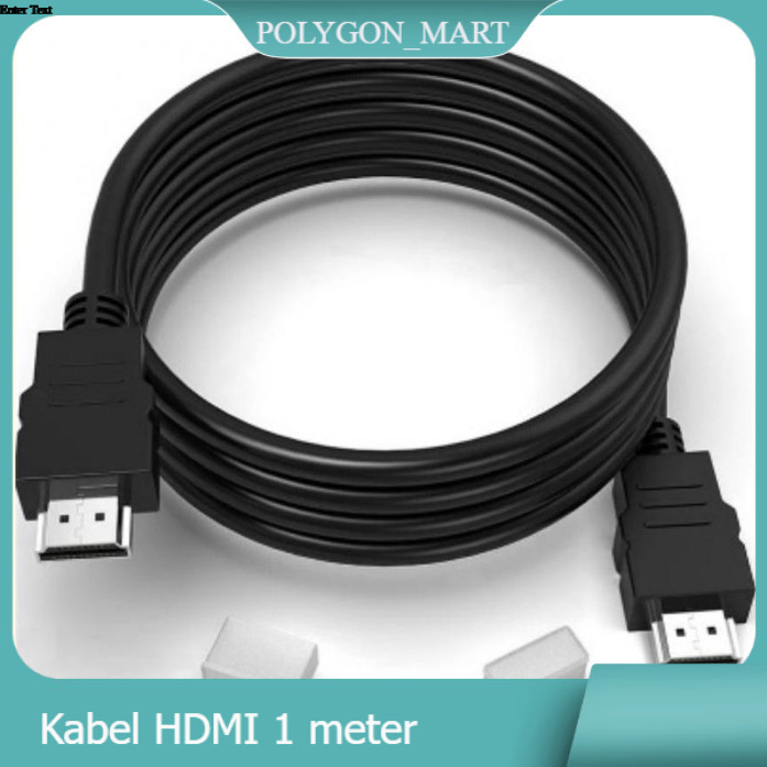 Kabel HDMI ke HDMI 1 Meter Sanyo | Kabel TV LED Monitor PC Laptop Projector