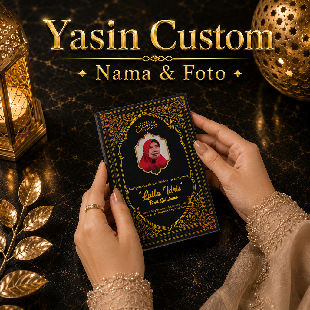 BUKU YASIN FOTO YASIN CUSTOM (LENGKAP) Tahlil, Al Waqiah, Al Mulk, AR-RAHMAN 64 HAL