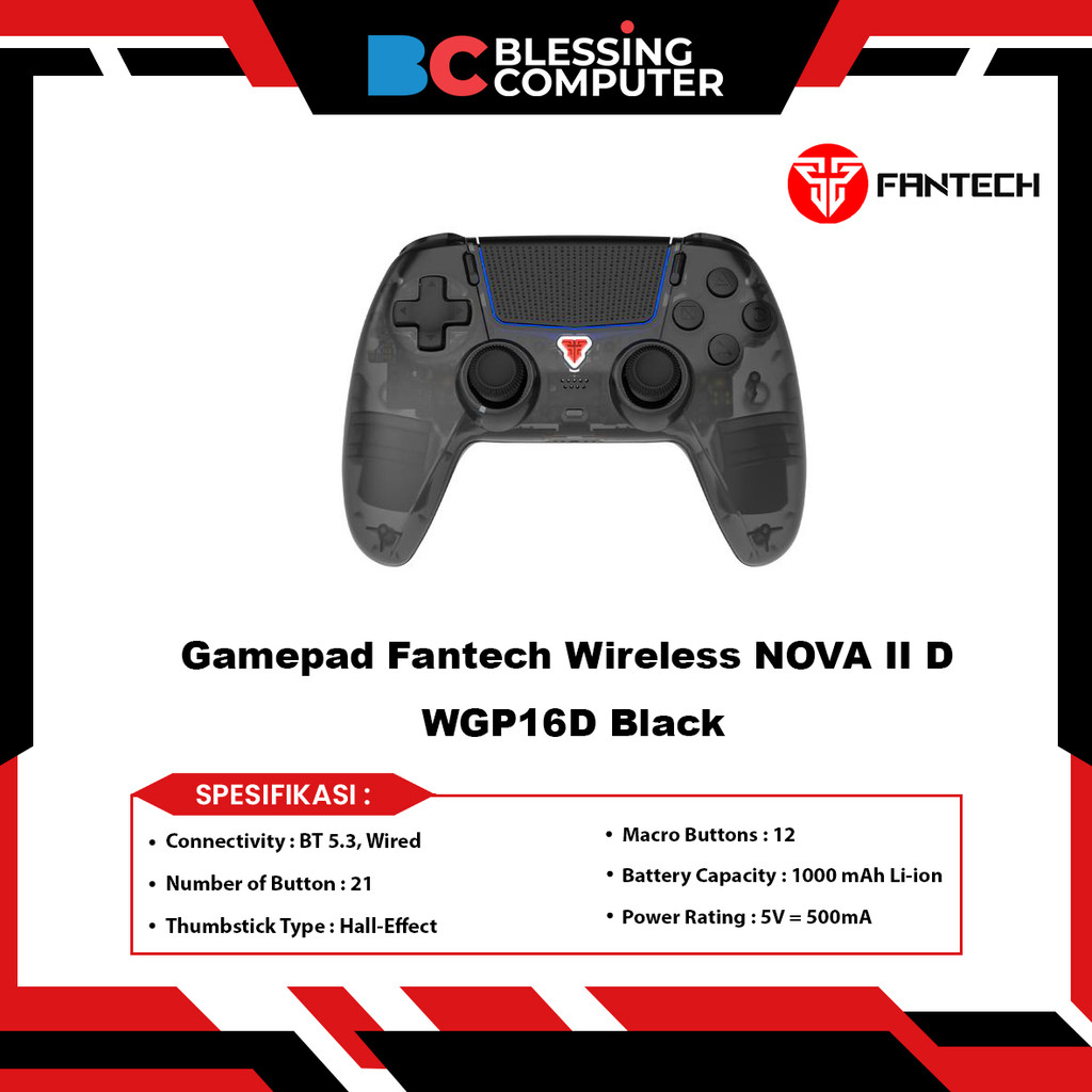 Gamepad Fantech Wireless NOVA II D WGP16D Black