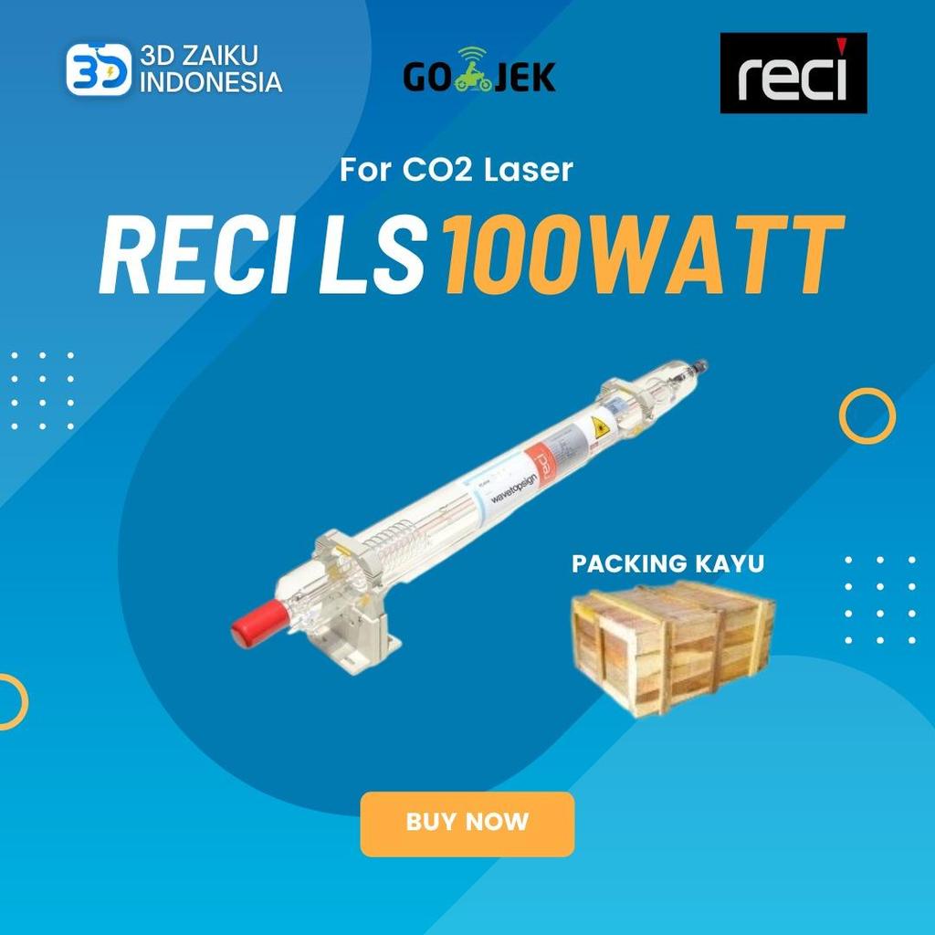 Long Life Tabung Laser CO2 100 Watt 100Watt Merek dengan Garansi