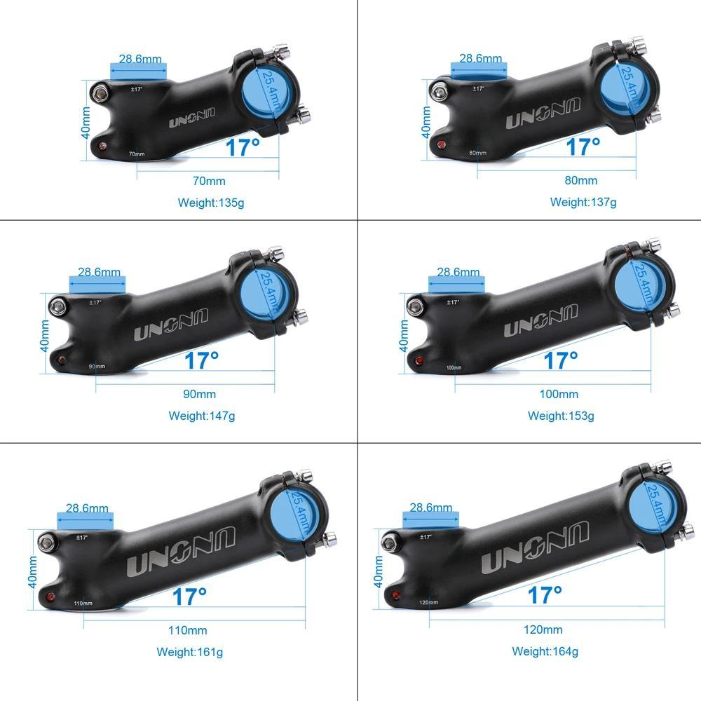 UNO MTB Power 25.4 Handlebar Riser 17 Degree Bike Handlebar Stem Bicycle Parts Handle Bike Stem Off 