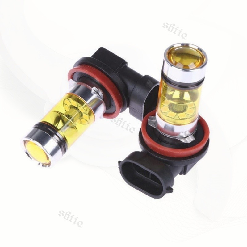 Lampu Kabut LED H11 H8 4300K Kuning Terang Tembus Kabut Hujan Malam