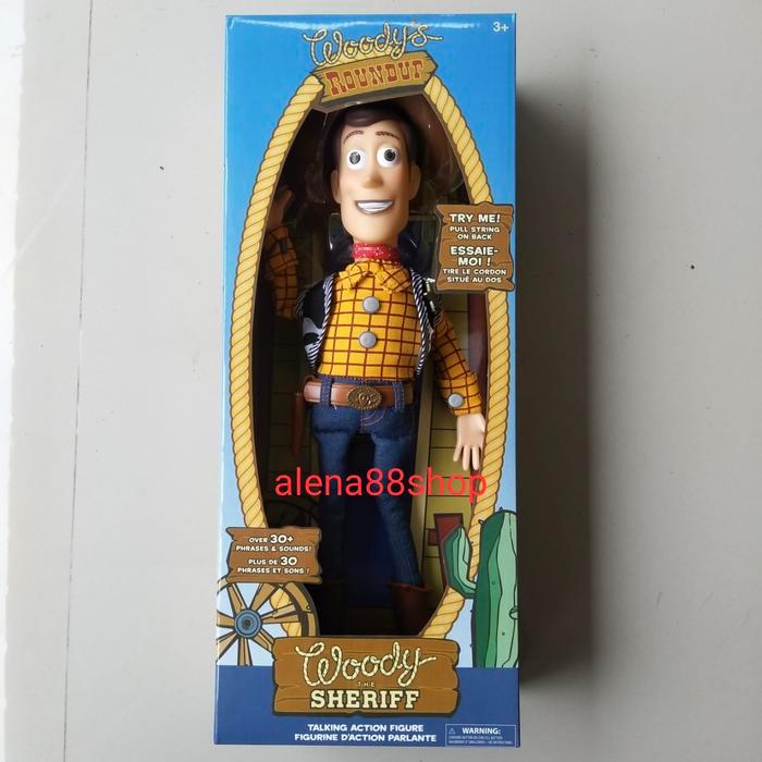 figur Woody Talking Toy Story Original Disney Store New misb