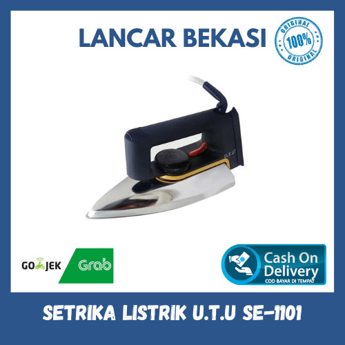 SETRIKA LISTRIK U.T.U SE-1101/NIKO NK 999S Dry Iron Anti Lengket - Bergaransi Resmi
