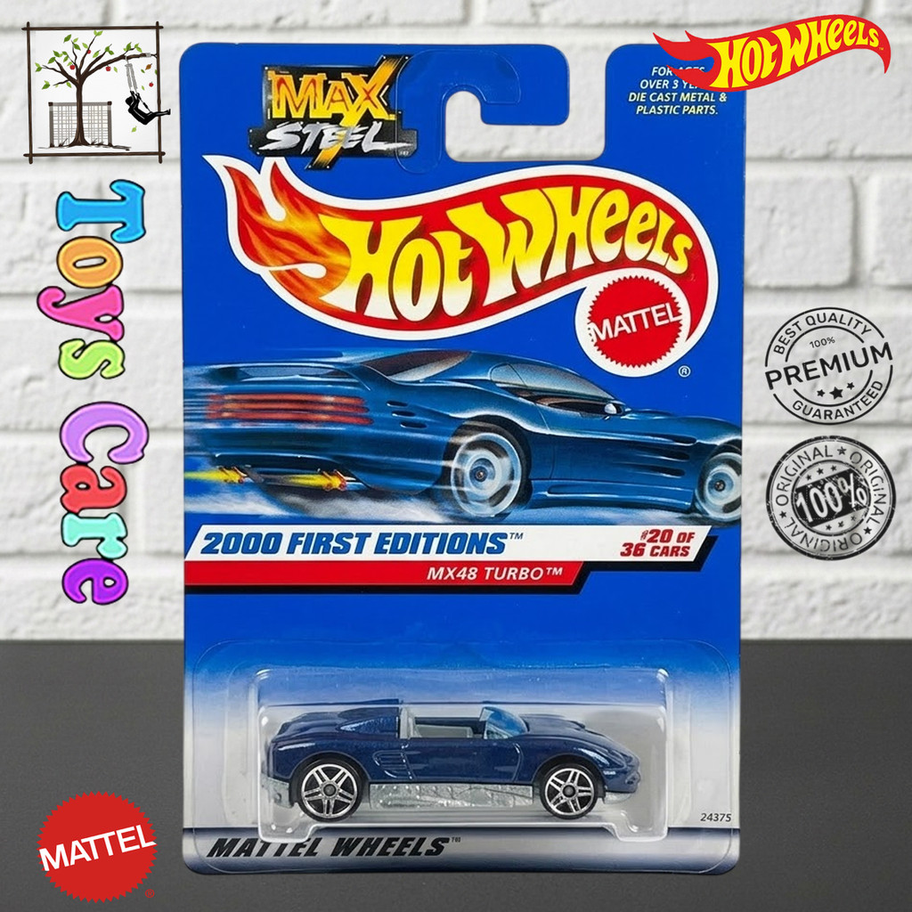 Hot Wheels Mx48 Turbo First Editions Biru Card Lawas