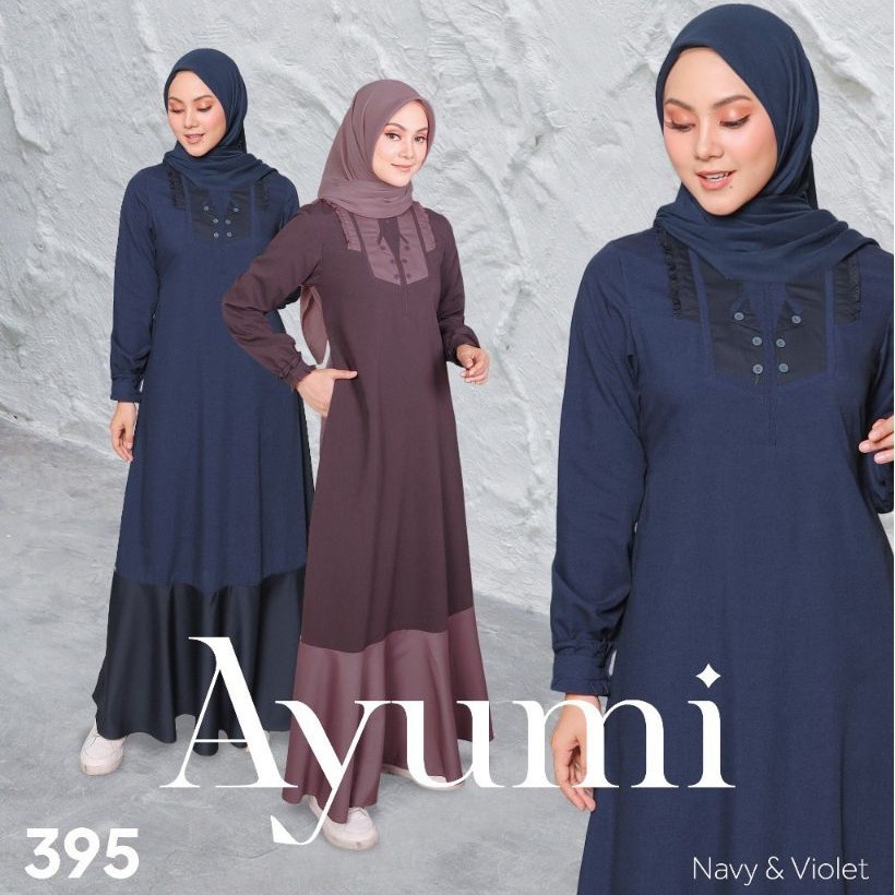 BAJU GAMIS DAILY ETHICA AYUMI 395 NAVY
