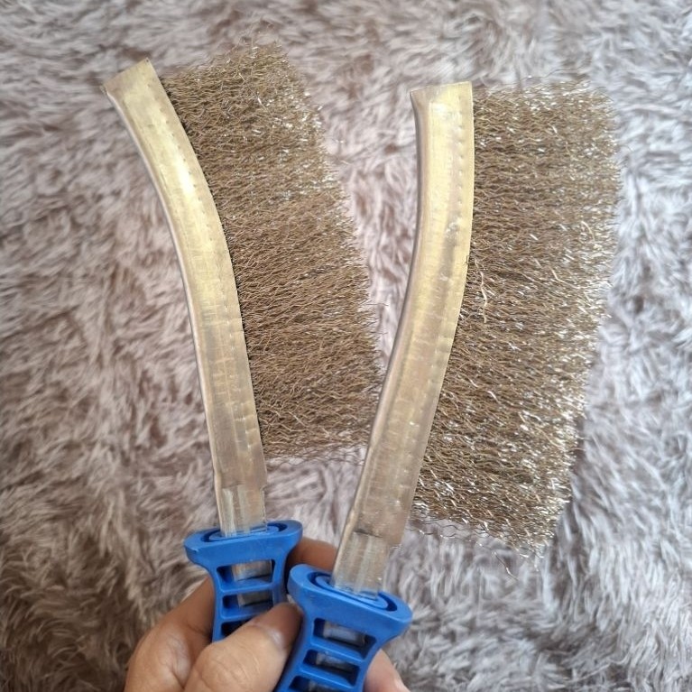 VEGAS_Sikat kawat melengkung gagang GG PVC