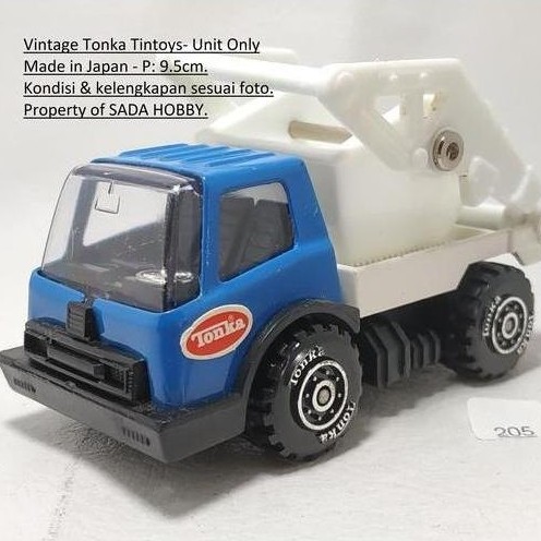 TONKA TIN TOYS JAPAN REFUSE TRUCK BIRU UNIT ONLY VINTAGE TOYS CADATOYS