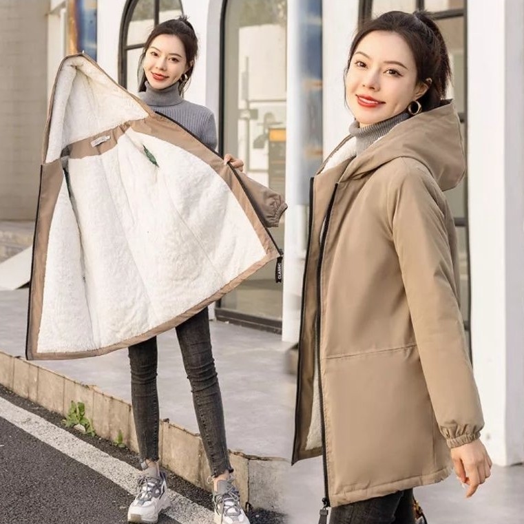 BULU WANITA MANTEL JAKET BULU WANITA JAKET MANTEL WANITA MUSIM DINGIN
