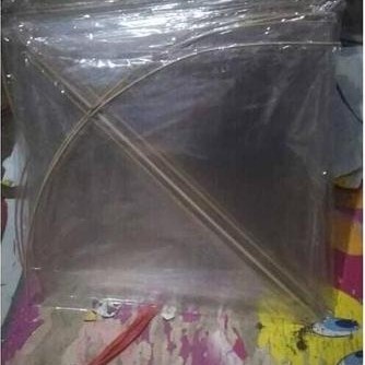 Layangan Siluman / Layangan Plastik Bening Uk 58 ( Isi 50 Pcs )