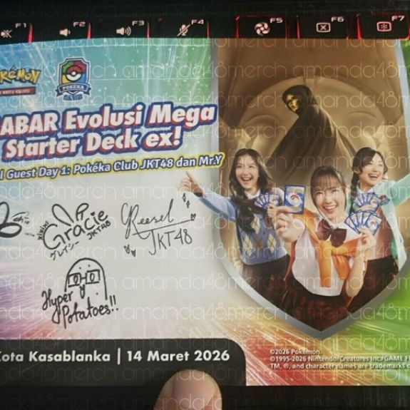 POSTCARD POKEMON X JKT48 (BER TTD GREESEL, GRACIE & MICHIE)
