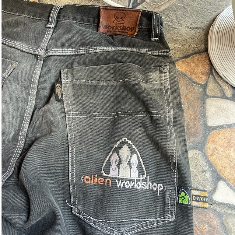 Alien Workshop Baggy Jeans Big Pocket Y2K Vintage 90s