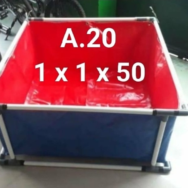kolam terpal 1x1x50/kolam terpal Korea 100x100x50/kolam terpal lele 1x1x50