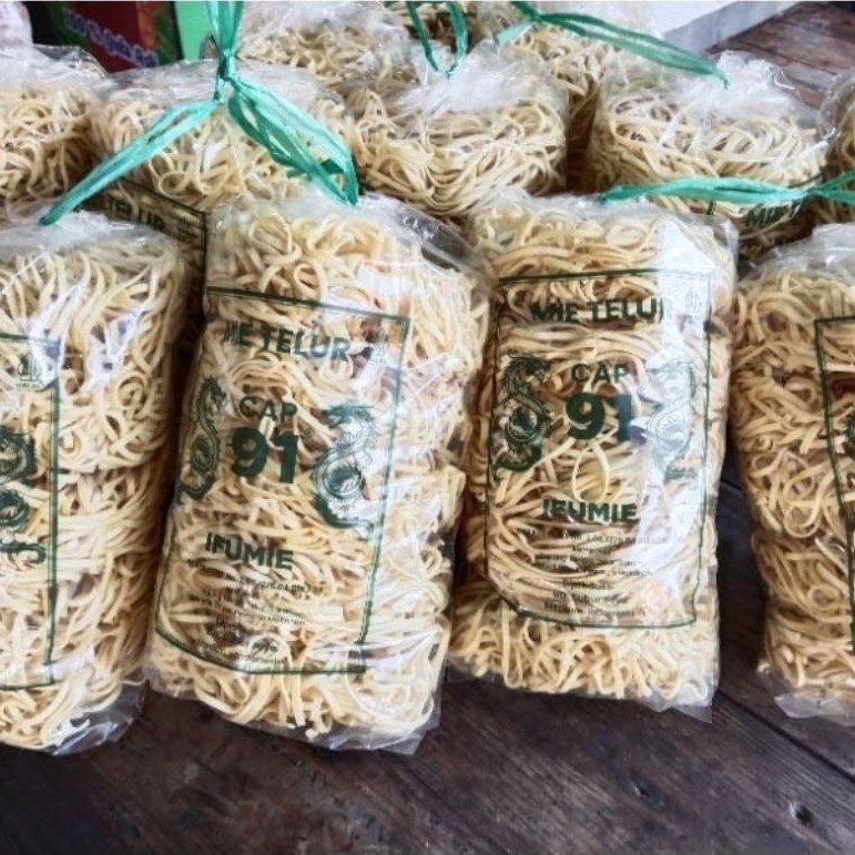 JJ Kerupuk Mie Bulat Mie Kering Mie Bulat Medan Mie Koa Krupuk 100 Gram