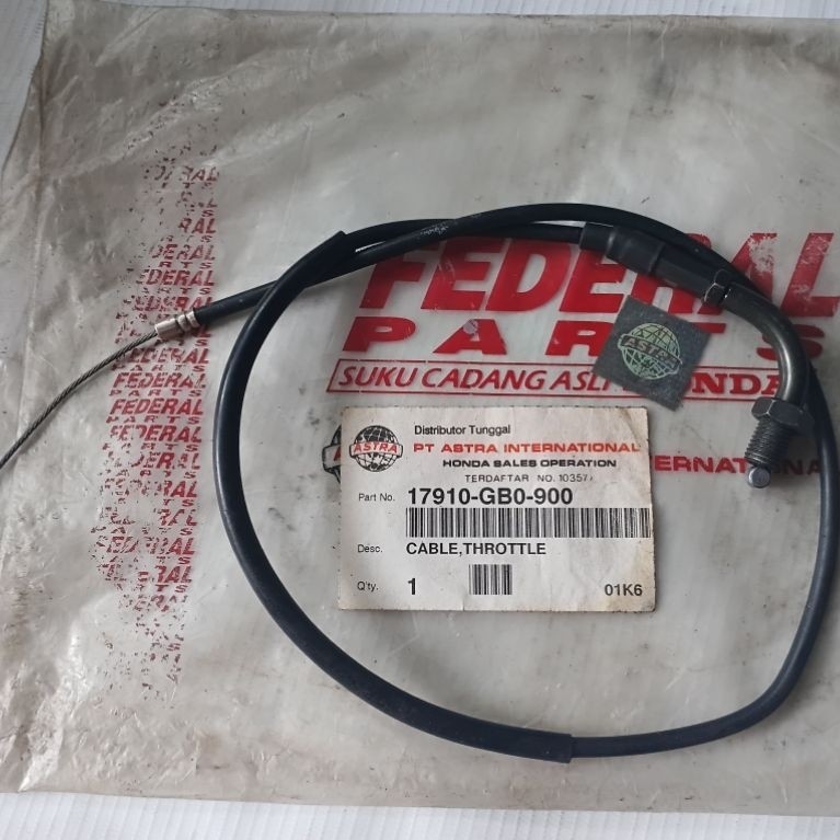 Kabel gas Honda SUPERCUP C700 C800 Original nos astra