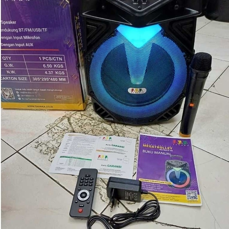 Speaker Bluetooth Trolley TANAKA 10" MEGATROLLEY