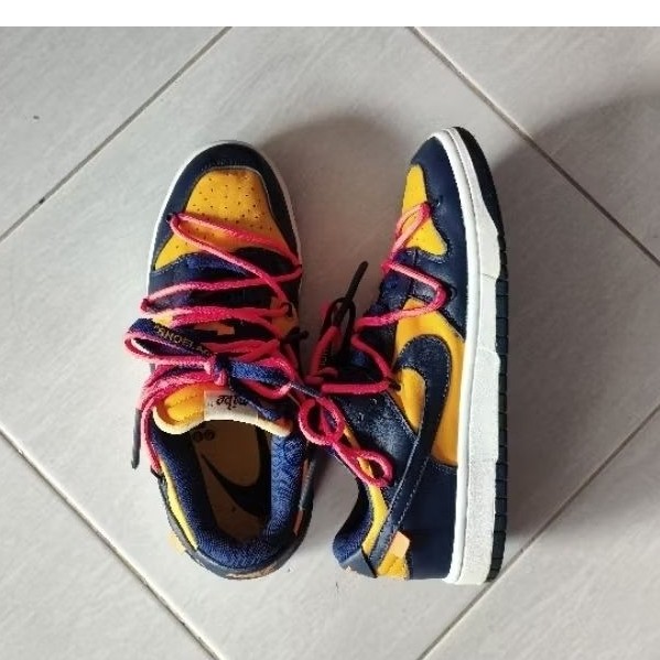 [BACA DESKRIPSI] SEPATU SECOND NIKE SB DUNK LOW OFF-WHITE MICHIGAN