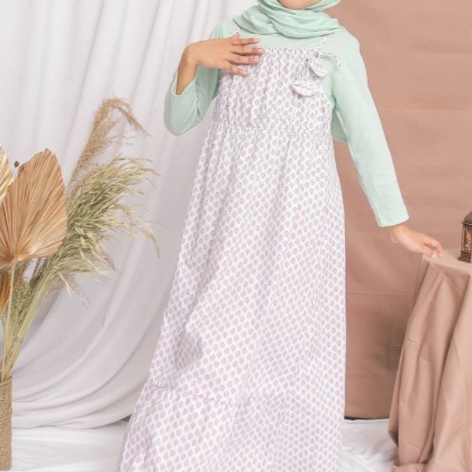 Overall Gamis Sage Anak RODEO JUNIOR (Free Hijab)