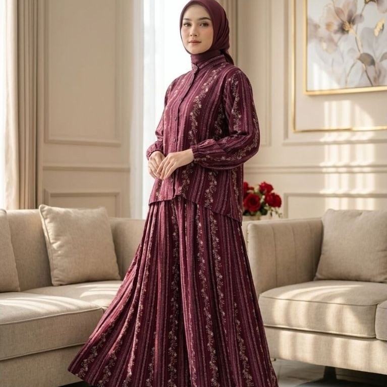 Setelan/Oneset Rayon Kulot Thailand Kulot Mayung Arsyla Fashion
