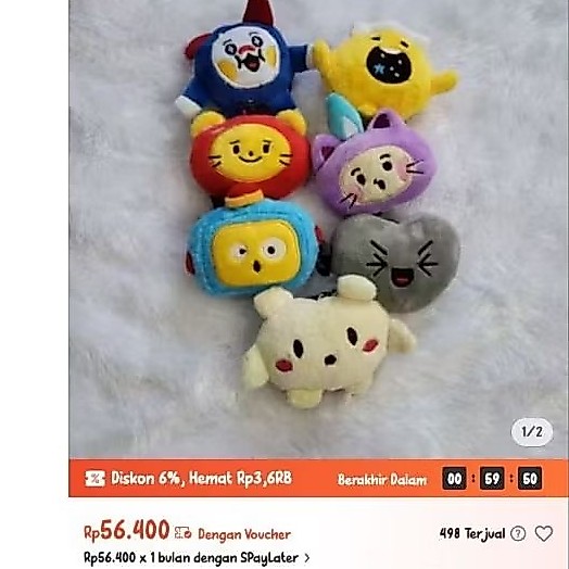 boneka bagcharm truz ruru