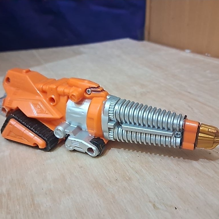 Mainan Figure Part Zord Power Rangers Overdrive BANDAI Gogo Drill Boukenger Orange