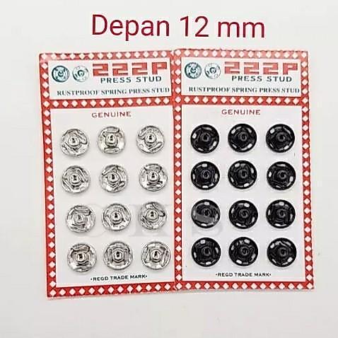 Kancing Cetet/Jepret besi 12 mm