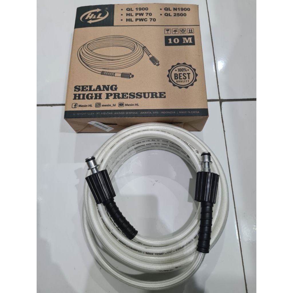 Selang High Pressure / Selang Jet Cleaner  10M H&L