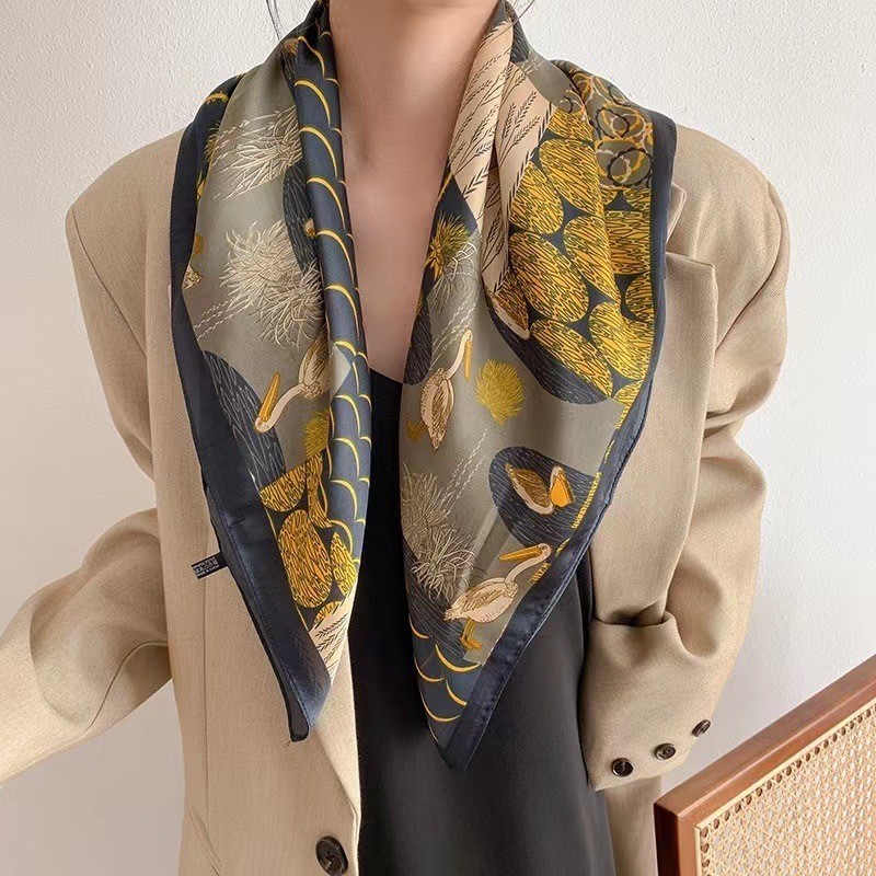 Syal Satin Premium Scraft Sutra Syal Leher Syal Tas
