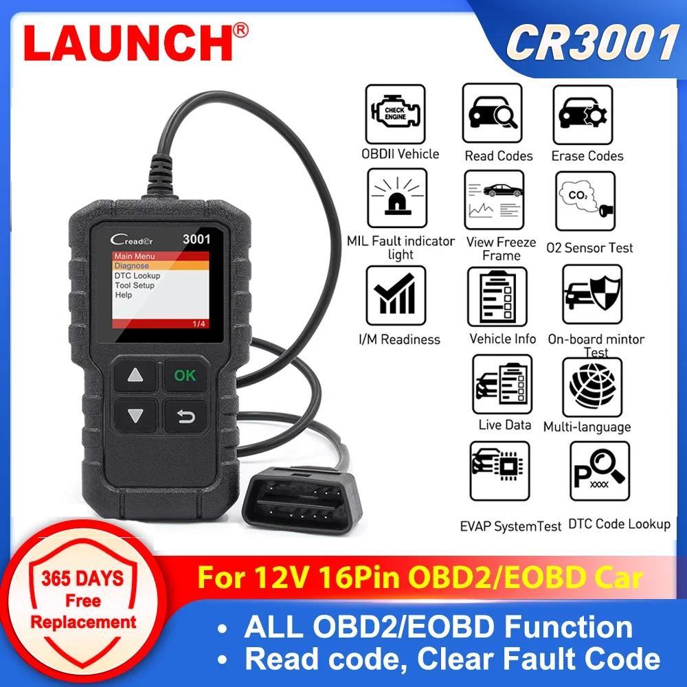 LAUNCH X431 CR3001 Code Reader Support OBDII / EOBD Creader 3001 OBD2 Car Diagnostic Tools Professio
