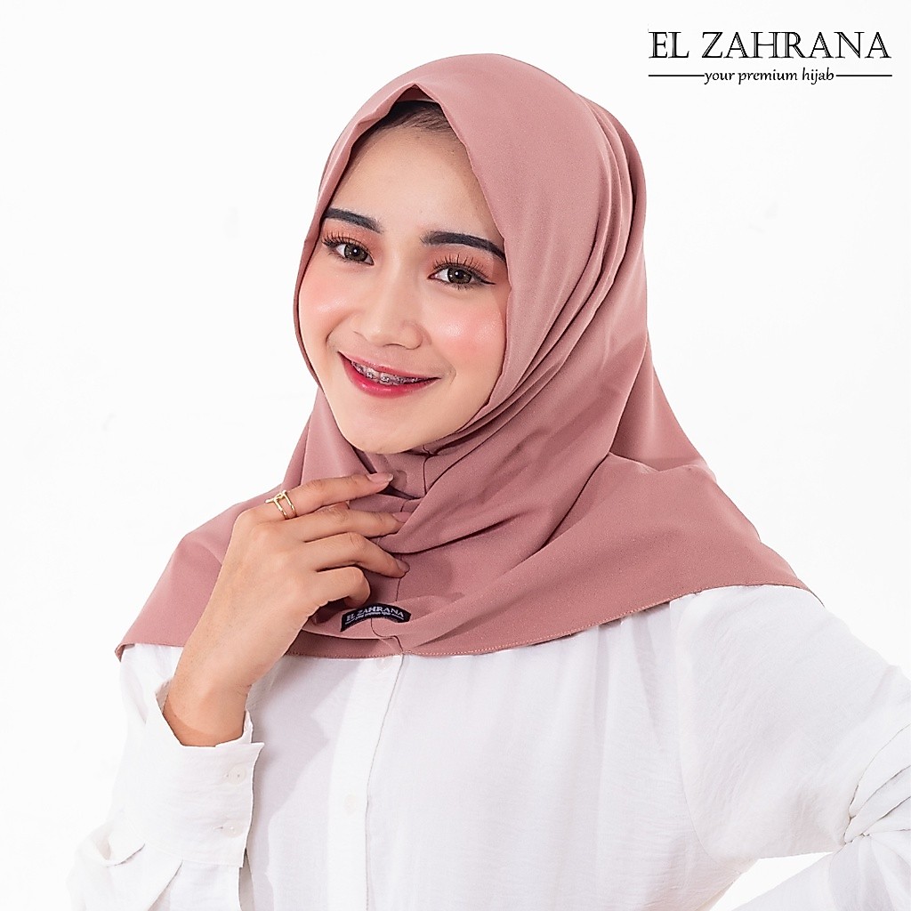 EL ZAHRANA HIJAB INSTAN DIAMOND JILBAB INSTAN SALWA POLOS PREMIUM - AILA INSTAN