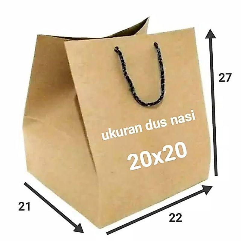 paper bag ukuran kotak 20x20