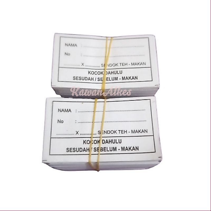 etiket obat / kertas etiket / etiket obat sirup