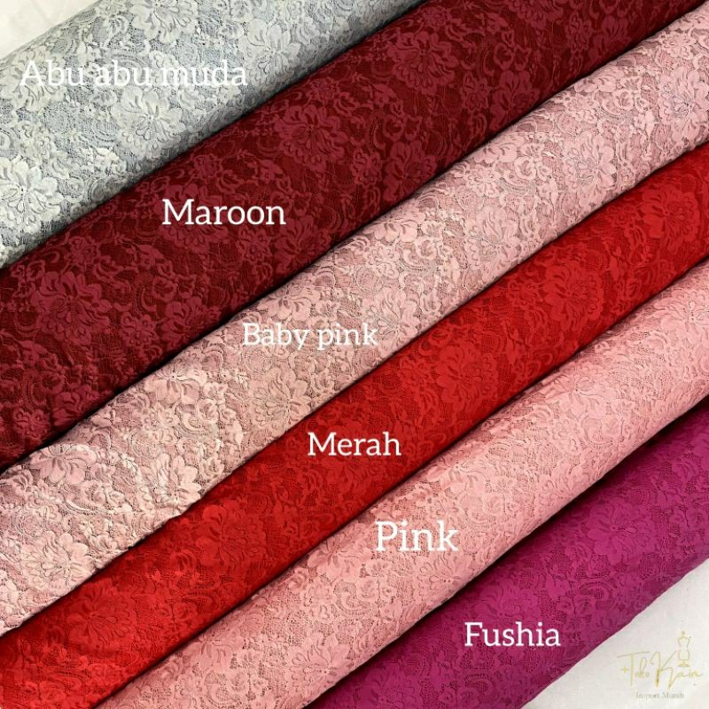[Termurah] Kain Brokat Katun Premium Motif Timbul Premium Mewah