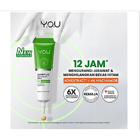 YOU Acneplus Serum Penghilang Jerawat  | Serum Totol Jerawat Ampuh | Skincare Remaja & Dewasa 20ml