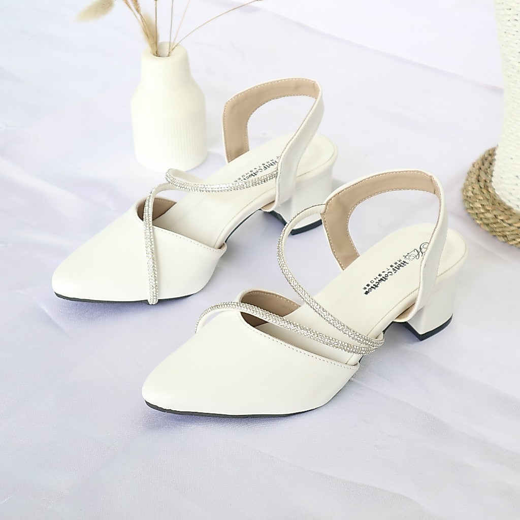 HMF Pharsa Sepatu Hak Mules Wanita 5 cm RD24