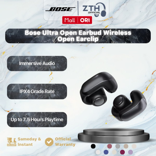 Bose Ultra Open Earbuds Open Ear Bluetooth Wireless Earclip
