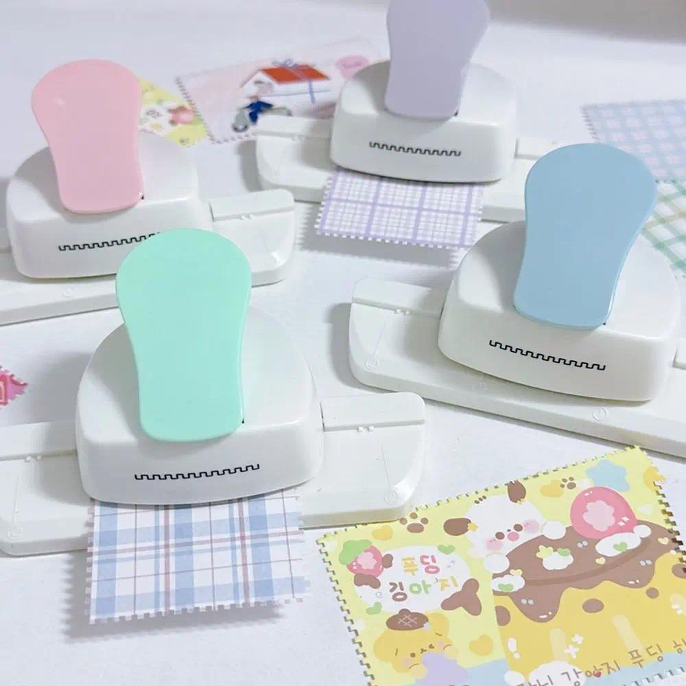 Manual Postage Stamp Punch Embossing Labor-saving Stamp Border Punch DIY Paper Edge Embossing Tool