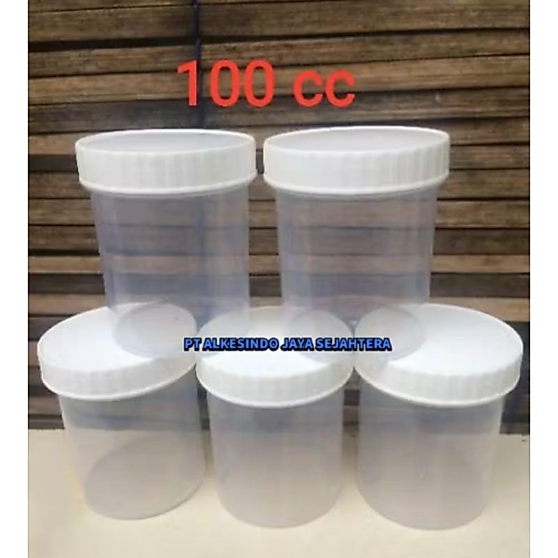 Pot urin / pot dahak / pot cream / pot salep 100 cc isi 50 pcs anti pecah