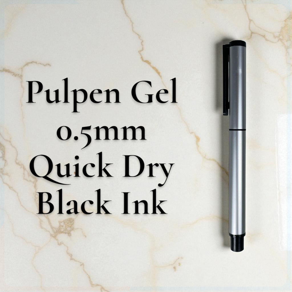 Kaco Pena Pulpen Gel 0.5mm TUBE Roller Quick Dry Black Ink 1 PCS - K80