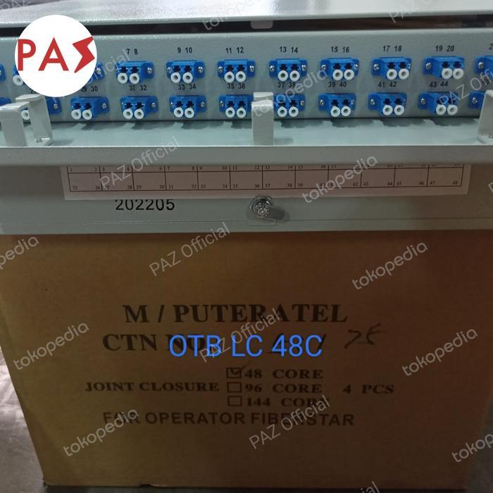 OTB 48 Core LC UPC lengkap pigtail fullset PAZ