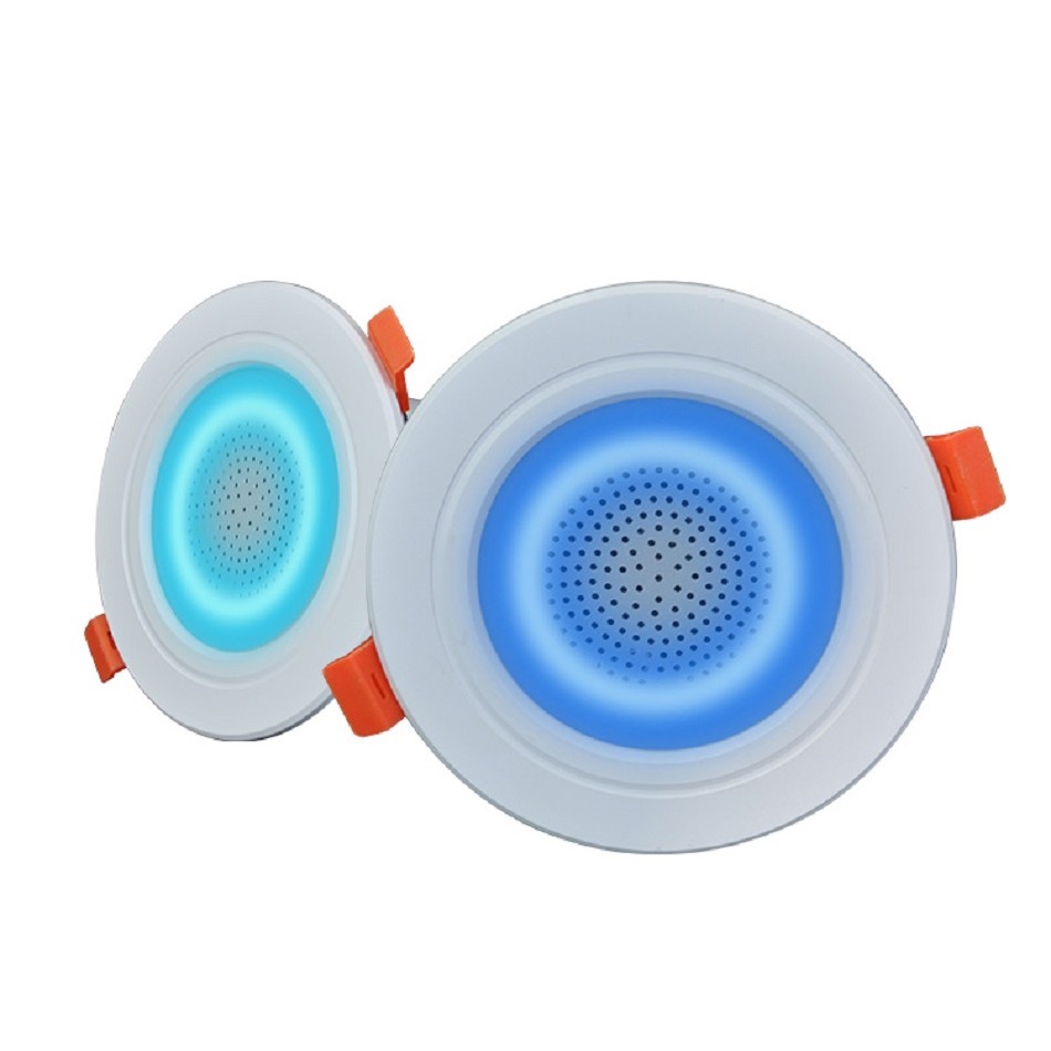2.5 Inch LED Mini Bluetooth LED Light Ceiling Speaker In-ceiling Speaker Downlight Colorful Ceiling 