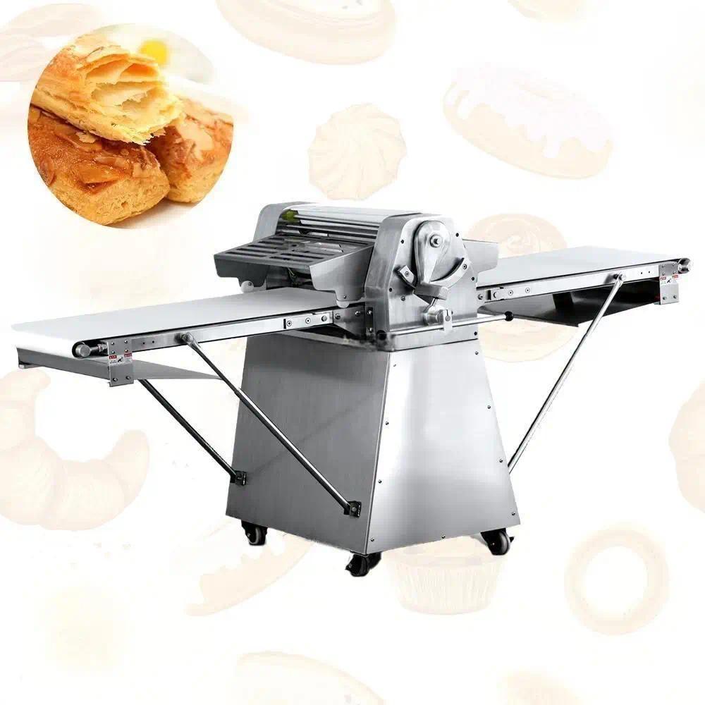 Commercial Pastry Dough Sheeter Shortening Machine Dough Roller Pizza Bread Pastry Dough Sheeter